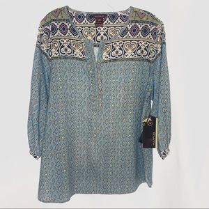 NWT - Multiples Patterned Blouse